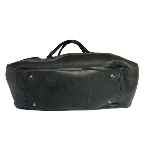 Banana Republic Deep Green Soft Leather Medicine Doctor’s Bag Magnetic Closure - Picture 3 of 15